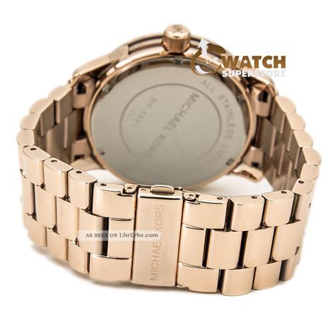 michael kors uhr damen rotgold|michael kors gold watches.